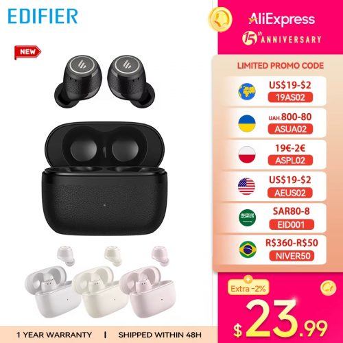 רק 22.9$\84 ש״ח עם הקופון AFAS2 לאוזניות האלחוטיות בעלות סינון רעשים אקטיבי הנהדרות מבית חברת EDIFIER המעולה – Edifier X3 Pro!!