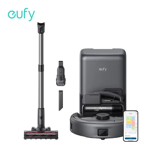 רק 339$\1190 ש״ח מחיר סופי עם הקופון EUFY15 לשואב רובוטי ואלחוטי משולב Anker eufy Robot Vacuum 3-in-1 FlexiONE E20 חזק במיוחד עד 30,000Pa!!