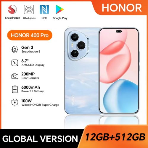 רק 428$/1384 ש״ח לסמארטפון העוצמתי HONOR 400 Pro גרסה גלובלית עם 512GB, מצלמות 200MP, טעינה סופר מהירה ומסך מטורף!! בארץ המחיר 2349 ש״ח!!
