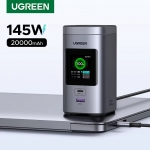רק 69.6$/228 ש״ח לסוללת גיבוי עוצמתית UGREEN 20000mAh עם טעינה מהירה 145W, מסך חכם, טעינה אלחוטית Qi2 וחיבורי PD מתקדמים – במחיר נדיר מתחת לרף המס!!