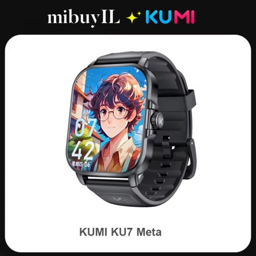 רק 18.3$/59 ש״ח לשעון החכם KUMI KU7 Meta – עם תמיכה ב-ChatGPT, מסך ענק, בלוטוס 5.3 והתראות חכמות!!