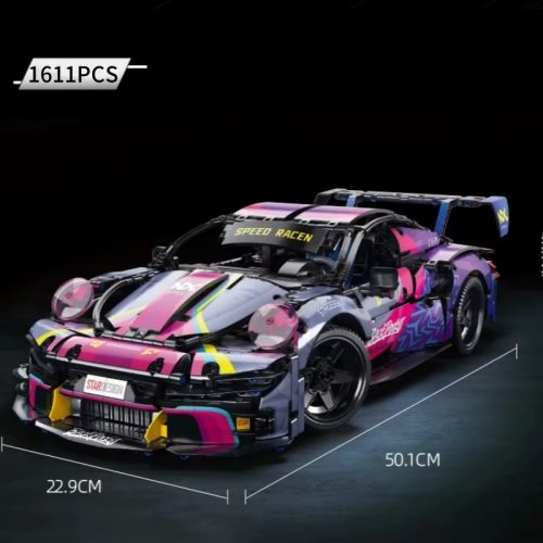 רק 14.6$\51 ש״ח עם הקופון IFPBYX0 לסט בנייה 1:10 של רכב מירוץ עם 1611 חלקים להרכבה עצמית!!