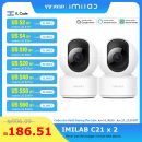 רק 33.4$/106 ש״ח לשתי מצלמות אבטחה חכמות מבית IMILAB בדגם C21 עם איכות צילום 2.5K, ראיית לילה, אודיו דו-כיווני וחיבור לעוזרות קוליות!!