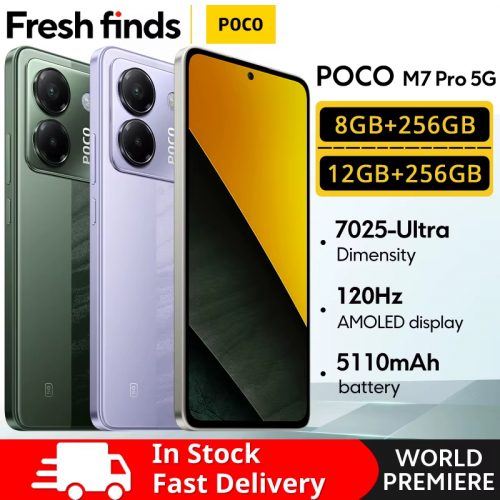 רק 160$/520 ש״ח לסמארטפון POCO M7 Pro הגרסה הגלובלית עם ‎8GB‎ RAM ו־‎256GB‎ אחסון, טעינה מהירה ‎45W‎ ומסך ‎AMOLED‎ מרהיב!!