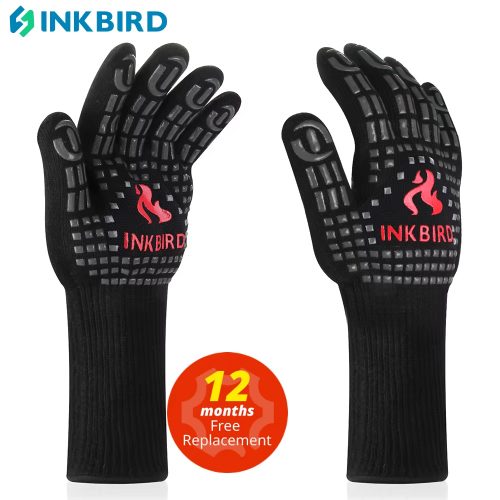 רק 18$\69 ש״ח עם הקופון DK7AKQDV5QOM לכפפות למנגל מבית INKBIRD, עמידות לחום עד 800 מעלות!!