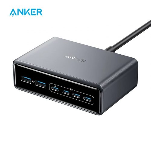 רק 54.5$/176 ש״ח למטען העוצמתי Anker 200W עם 6 יציאות מהירות וטעינה בטכנולוגיית GaN!!
