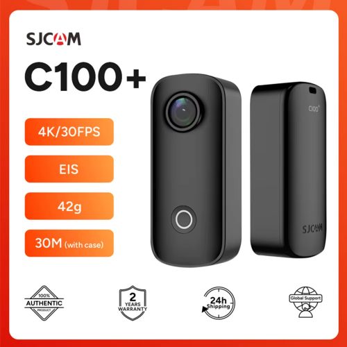 רק 32.5$/104 ש״ח למצלמת האקשן SJCAM C100 Plus עם צילום 4K, ייצוב EIS, עמידות מים עד 30 מטר ומשקל של 42 גרם בלבד!! בארץ המחיר 480 ש״ח!!