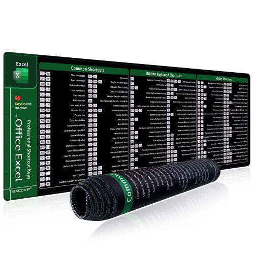 רק 8$\26 ש״ח למשטח עכבר מורחב עם קיצורי מקלדת ל-Excel מבית EXCO!!