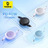 לחטוף!! רק 6.2$\20 ש״ח עם הקופון MINI74 לכבל טעינה טייפ סי מהיר נמתח וסופר קומפקטי Baseus!!