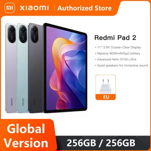 רק 152$/497 ש״ח לטאבלט Xiaomi Redmi Pad 2 בגרסה גלובלית עם מסך 11 אינץ' 2.5K, מעבד Helio G99, סוללה 9000mAh וטעינה מהירה!! בארץ המחיר 920 ש״ח!!