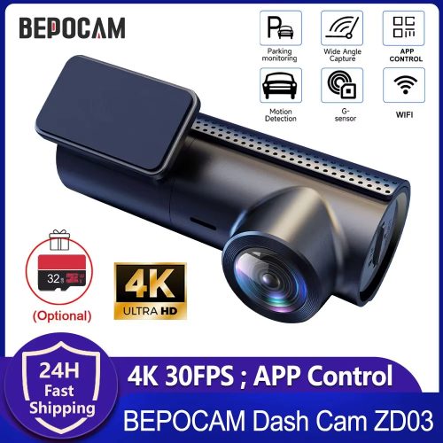 רק 28$\100 ש״ח למצלמת הרכב הסופר משתלמת BEPOCAM Dash Cam 4K!!
