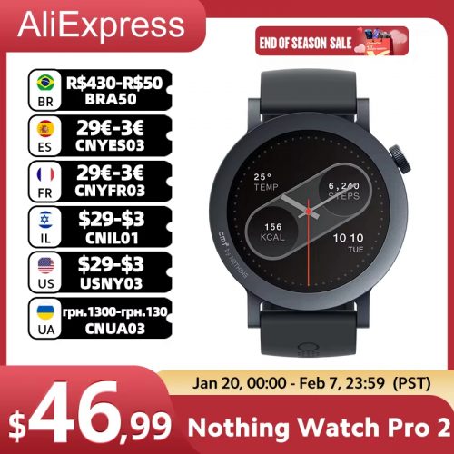 רק 38.9$/125 ש״ח לשעון החכם CMF Watch Pro 2 – עם GPS מובנה, מסך AMOLED, שיחות בלוטוס וסוללה ל־11 ימים!!