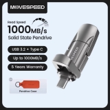 רק 59.9$\210 ש״ח עם הקופון AESS06 לדיסקאונקי MOVESPEED 1000MB\s 1TB!!