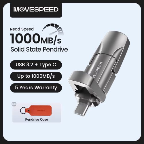 רק 59.9$\210 ש״ח עם הקופון AESS06 לדיסקאונקי MOVESPEED 1000MB\s 1TB!!