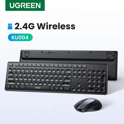 רק 13$/43 ש״ח למקלדת האיכותית של UGREEN בפריסה מלאה בעברית ובאנגלית עם חיבור אלחוטי 2.4Ghz!!