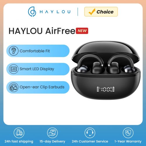רק 12.5$\44 ש״ח לאוזניות האלחוטיות המשתלמות HAYLOU AirFree Ear Clip!!