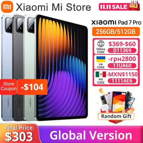 רק 326$/1053 ש״ח לטאבלט Xiaomi Pad 7 Pro עם מסך 11.2 אינץ' ברזולוציית 3.2K, מעבד Snapdragon 8s Gen 3, אחסון 256GB וזיכרון 8GB RAM!!