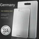 רק 5.9$/20 ש״ח למשטח חיתוך מנירוסטה עבה דו־צדדי – אידיאלי לחיתוך, לישה והכנת בצקים!!