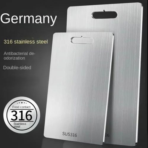 רק 5.9$/20 ש״ח למשטח חיתוך מנירוסטה עבה דו־צדדי – אידיאלי לחיתוך, לישה והכנת בצקים!!