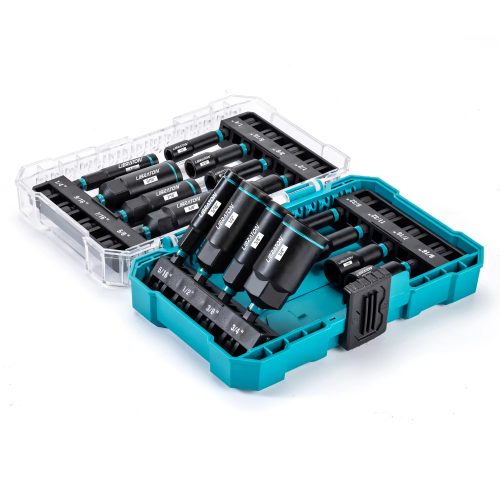 רק 18.7$/62 ש״ח לסט 16 מפתחות בוקסה מגנטיים עמוקים בגודל SAE עם קופסת אחסון קשיחה – מושלם לתיקוני רכב, עבודות חשמל ותחזוקה מקצועית!!