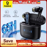 רק 14.4$/48 ש״ח לאוזניות אלחוטיות Baseus Bowie 30 עם 6 מיקרופונים ו-ENC לשיחות ברורות, Bluetooth 5.3, סוללה ל-8 שעות שימוש ועד 65 שעות עם קייס, וטעינה מלאה תוך שעה וחצי!!