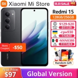 רק 107.9$/355 ש״ח לסמארטפון Xiaomi Redmi 15 בגרסה גלובלית עם מסך גדול סוללה חזקה ביצועים חלקים ועיצוב מודרני!! בארץ המחיר 700 ש״ח!!