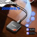 רק 77.2$/242 ש״ח לכונן SSD חיצוני מהיר KOOTION בנפח 1TB עם מהירות העברה של עד ‎2000MB/s – קומפקטי, אמין ותואם לכל המכשירים!!