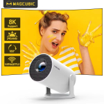 רק 33.1$/105 ש״ח למיני מקרן חכם MACCUBIC HY300 – מקרן סופר משתלם עם אנדרואיד 14, שלט, WiFi6 וזווית הקרנה של 180 מעלות!!