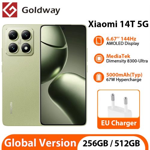 רק 340$/1100 ש״ח לסמארטפון העוצמתי Xiaomi 14T 5G עם מסך AMOLED מתקדם, מצלמות Leica, טעינה מהירה 67W ומעבד Dimensity 8300 Ultra!!