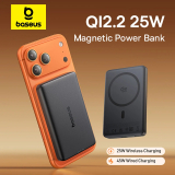 רק 31$/96 ש״ח למטען נייד מגנטי Baseus 10000mAh עם טעינה אלחוטית Qi2.2 בעוצמה 25W, טעינה קווית 45W ועיצוב אלומיניום דק במיוחד ליום עמוס בלי כבלים!!