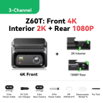 רק 115.9$/359 ש״ח למצלמת רכב DDPAI Z60T עם צילום ‎4K קדמי, מצלמה אחורית ופנימית ‎HDR, ניטור חניה ‎24/7, Wi-Fi ‎6 וחיבור ‎4G לצפייה מרחוק בכיסוי מלא של הרכב!!