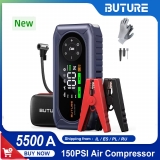רק 63.7$/208 ש״ח לבוסטר התנעה עוצמתי עם קומפרסור משולב Buture BC02 – פתרון חירום מושלם לכל רכב!!