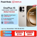 רק 704$/2296 ש״ח לסמארטפון העוצמתי והמתקדם OnePlus 15 עם מסך 165Hz סוללה 7300mAh ומערכת מצלמות 50MP מתקדמת איכותית!! בארץ המחיר 3300 ש״ח!!