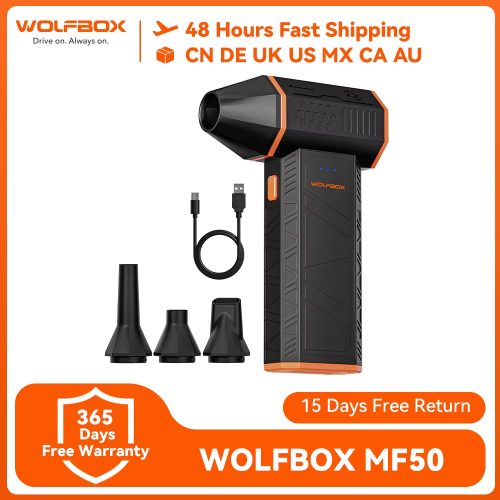 רק 22.5$/73 ש״ח בלבד למפוח האוויר החשמלי WOLFBOX MF50 – סוללה עוצמתית, מנוע במהירות 110,000RPM, וכפל קופונים שמביא למחיר הנמוך אי פעם!!