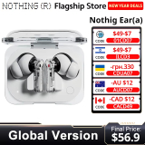 רק 51.2$/162 ש״ח לאוזניות Nothing Ear (a) – גרסה גלובלית עם ANC של 45dB, סאונד איכותי, עד 42.5 שעות האזנה ועיצוב שקוף מהמם!!