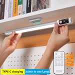 רק 7.5$/24 ש״ח למנורת לילה חכמה עם חיישן תנועה, טעינה ב־Type-C, תצוגה דיגיטלית ועיצוב קומפקטי שמתאים לכל חדר בבית!!