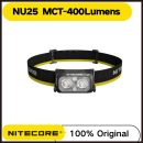רק 25.7$/80 ש״ח לפנס ראש NITECORE NU25 MCT עוצמתי עם 400 לומן, שלושה גווני תאורה, משקל קל במיוחד ועמידות למים לפעילות שטח!!
