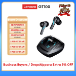 רק 12$/38 ש״ח לאוזניות הגיימינג האלחוטיות Lenovo GT100 עם Bluetooth 6.0, השהיה סופר נמוכה, 23 שעות סוללה ומיקרופון מובנה לשימוש אינטנסיבי!!
