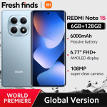 רק 148$/458 ש״ח לסמארטפון Xiaomi Redmi Note 15 בגרסה הגלובלית עם מסך AMOLED גדול, מצלמת 108MP, סוללת 6000mAh וביצועים חזקים לשימוש יומיומי!!