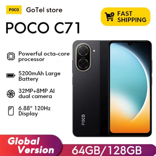 רק 59$/190 ש״ח לסמארטפון המשתלם Xiaomi POCO C71 – מושלם לילדים, למבוגרים או כמכשיר גיבוי!!
