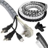 לחטוף!! רק 2.6$/8 ש״ח לרצועת ספירלה באורך 2 מטר לסידור ואירגון כבלים של מחשב!!