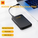 רק 20.1$/66 ש"ח לדיסק החיצוני הנייד KODAK P150 בנפח 512GB – מהיר, עמיד וקל לנשיאה!!