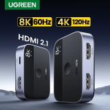 רק 8.7$\31 ש"ח למפצל ה HDMI האיכותי UGREEN HDMI 2.1 Splitter Switch 8K!!